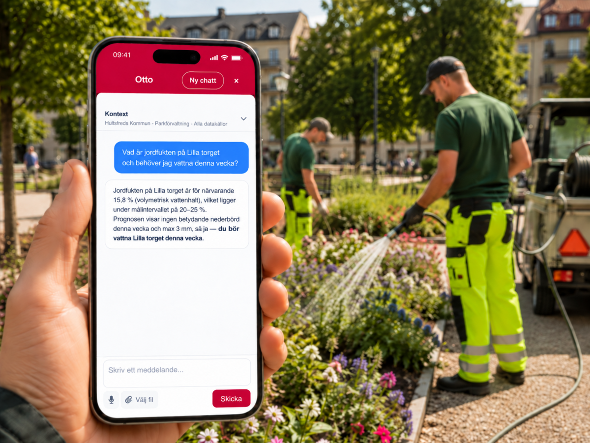 B2B Connect med AI-assistenten Otto på mobilen