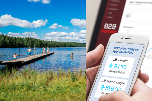 Smidig insamling av badtemperaturer – direkt till webben via B2B Connect